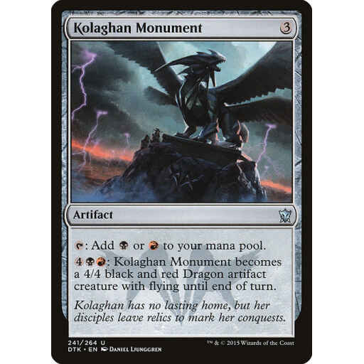 Dragons of Tarkir - 241 - Kolaghan Monument - Uncommon - C - Non-foil