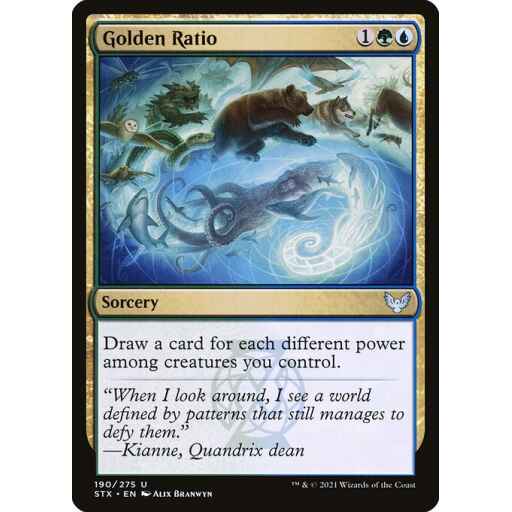 Strixhaven: School of Mages - 190 - Golden Ratio - Uncommon - UG - Non-foil