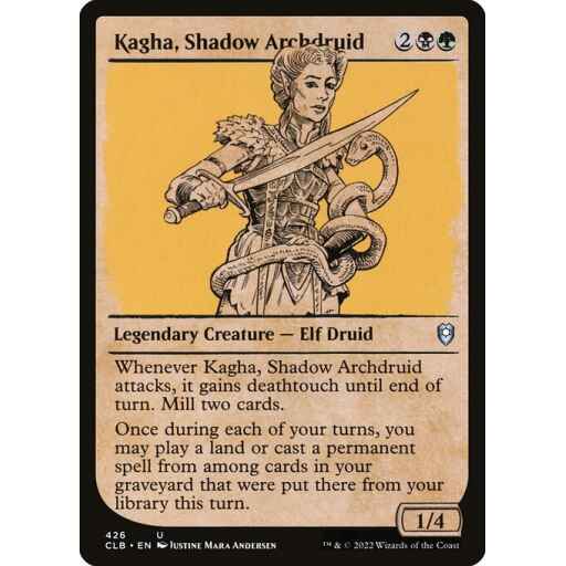 Commander Legends: Battle for Baldur's Gate - 426 - Kagha, Shadow Archdruid - Uncommon - BG - Non-foil