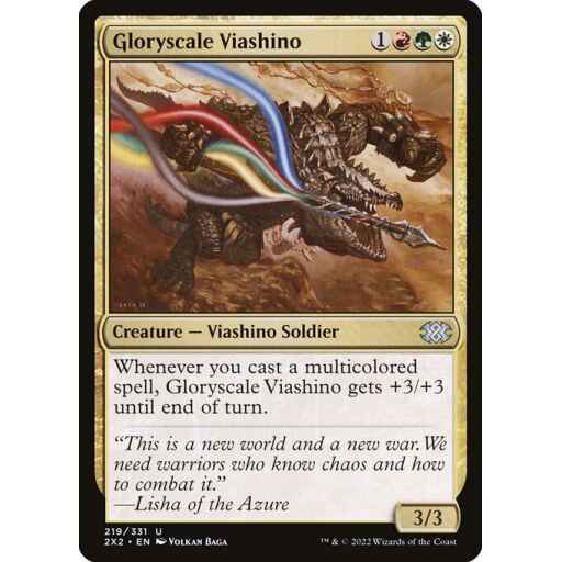 Double Masters 2022 - 219 - Gloryscale Viashino - Uncommon - Multi - Non-foil