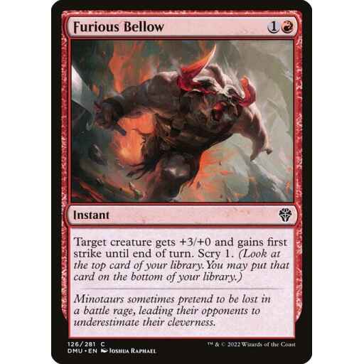 Dominaria United - 126 - Furious Bellow - Common - R - Non-foil