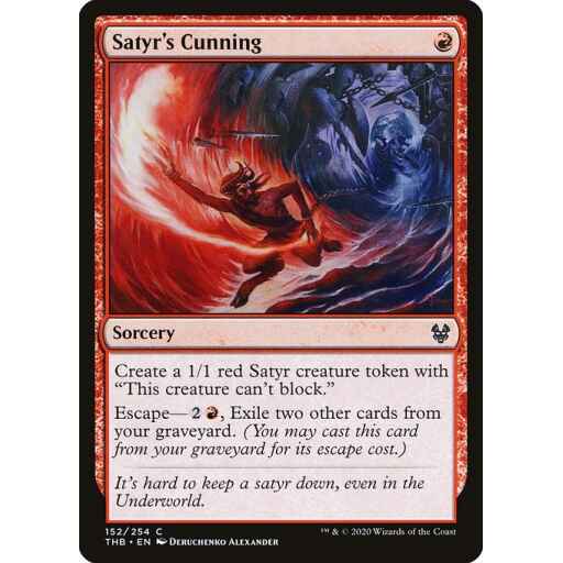 Theros Beyond Death - 152 - Satyr's Cunning - Common - R - Non-foil