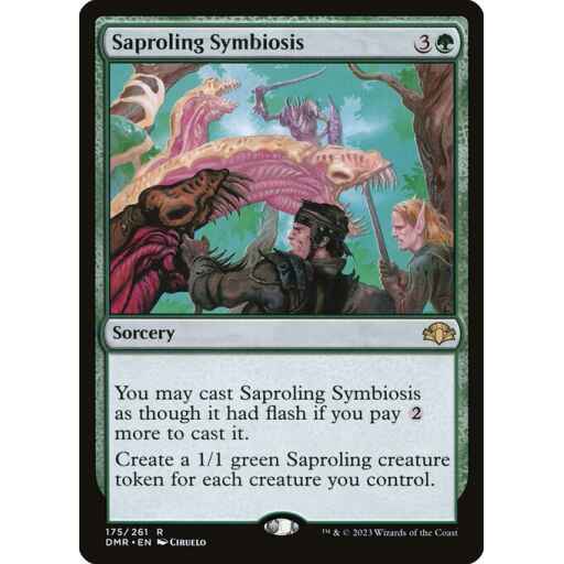 Dominaria Remastered - 175 - Saproling Symbiosis - Rare - G - Non-foil