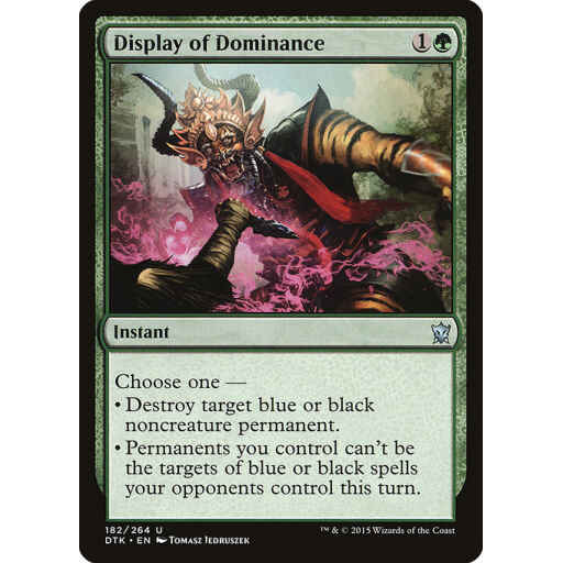 Dragons of Tarkir - 182 - Display of Dominance - Uncommon - G - Non-foil