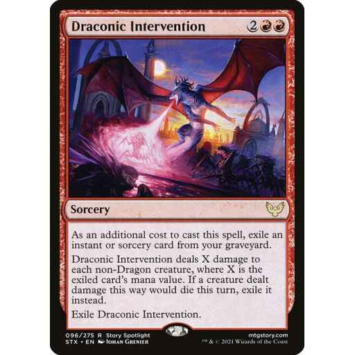 Strixhaven: School of Mages - 96 - Draconic Intervention - Rare - R - Non-foil