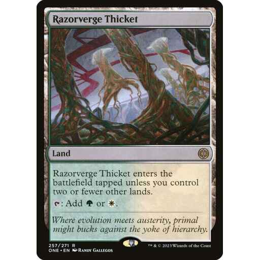 Phyrexia: All Will Be One - 257 - Razorverge Thicket - Rare - C - Non-foil