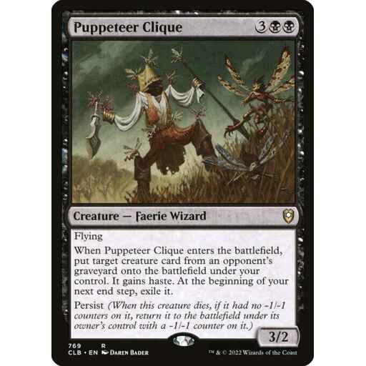 Commander Legends: Battle for Baldur's Gate - 769 - Puppeteer Clique - Rare - B - Non-foil