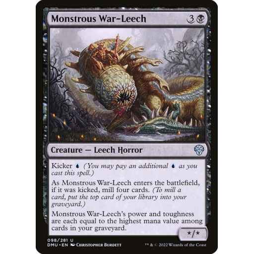 Dominaria United - 98 - Monstrous War-Leech - Uncommon - B - Non-foil