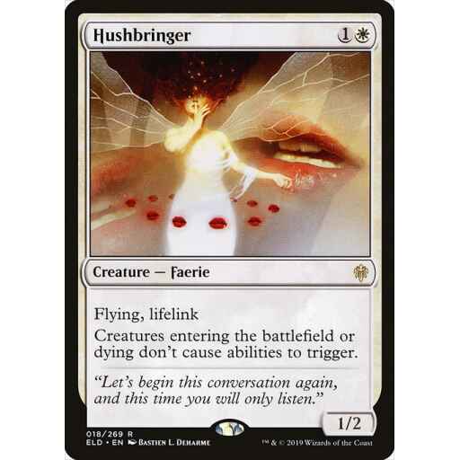 Throne of Eldraine - 18 - Hushbringer - Rare - W - Non-foil