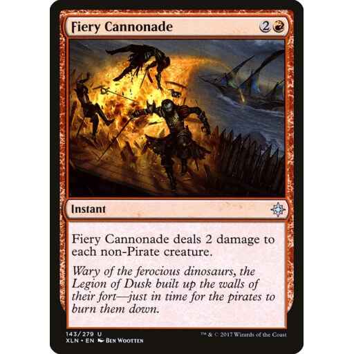 Ixalan - 143 - Fiery Cannonade - Uncommon - R - Non-foil