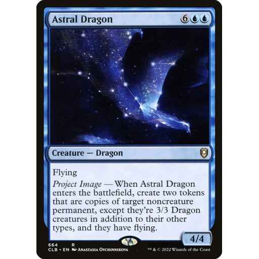 Commander Legends: Battle for Baldur's Gate - 664 - Astral Dragon - Rare - U - Non-foil