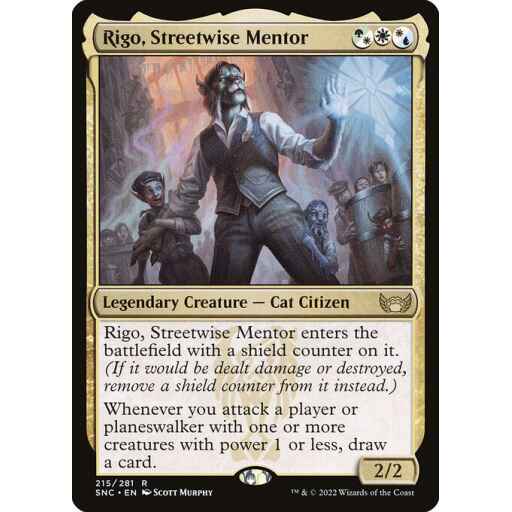 Streets of New Capenna - 215 - Rigo, Streetwise Mentor - Rare - Multi - Non-foil