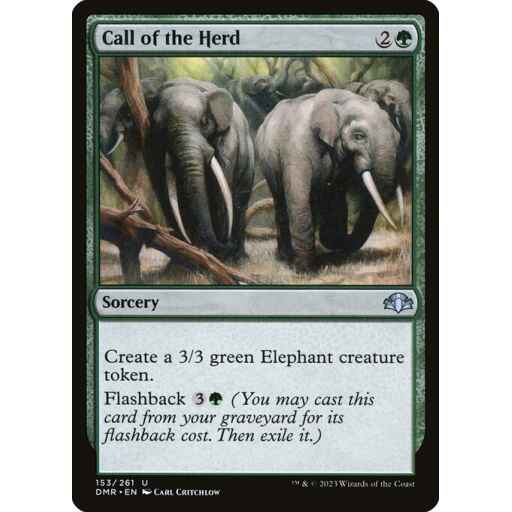 Dominaria Remastered - 153 - Call of the Herd - Uncommon - G - Non-foil