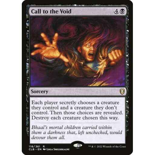 Commander Legends: Battle for Baldur's Gate - 118 - Call to the Void - Rare - B - Non-foil