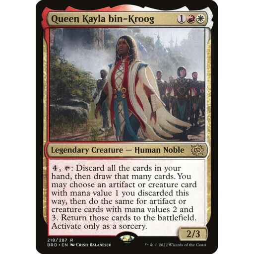 The Brothers' War - 218 - Queen Kayla bin-Kroog - Rare - WR - Foil