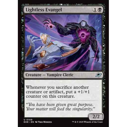 Edge of Eternities - 109 - Lightless Evangel - Uncommon - B - Non-foil