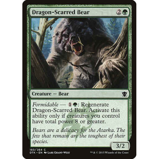 Dragons of Tarkir - 183 - Dragon-Scarred Bear - Common - G - Non-foil