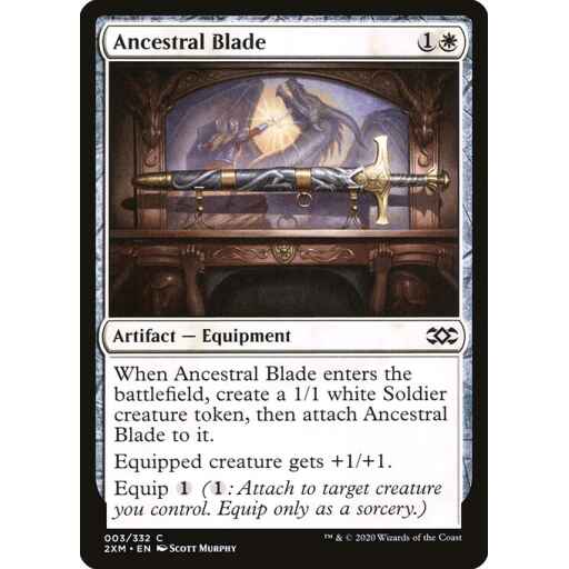 Double Masters - 3 - Ancestral Blade - Common - W - Non-foil