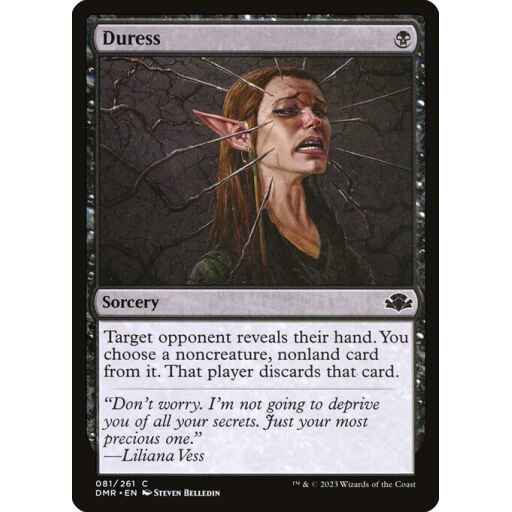 Dominaria Remastered - 81 - Duress - Common - B - Non-foil