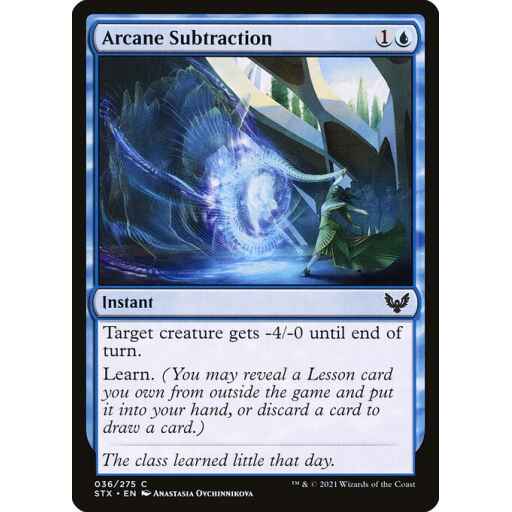 Strixhaven: School of Mages - 36 - Arcane Subtraction - Common - U - Non-foil