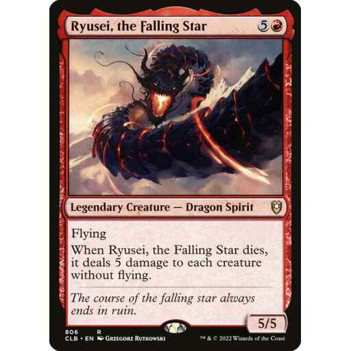 Commander Legends: Battle for Baldur's Gate - 806 - Ryusei, the Falling Star - Rare - R - Non-foil