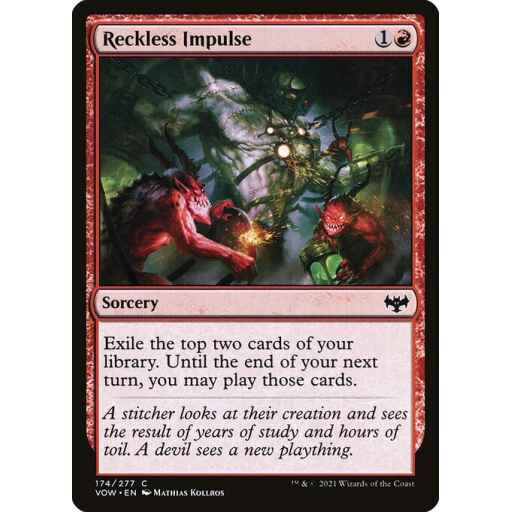 Innistrad: Crimson Vow - 174 - Reckless Impulse - Common - R - Non-foil