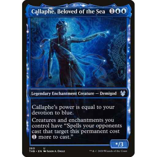 Theros Beyond Death - 260 - Callaphe, Beloved of the Sea - Uncommon - U - Non-foil