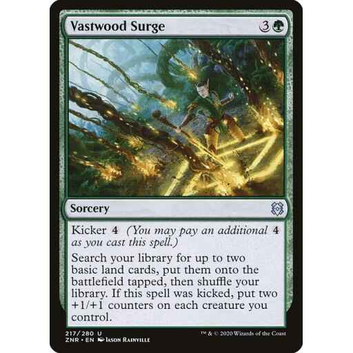 Zendikar Rising - 217 - Vastwood Surge - Uncommon - G - Non-foil