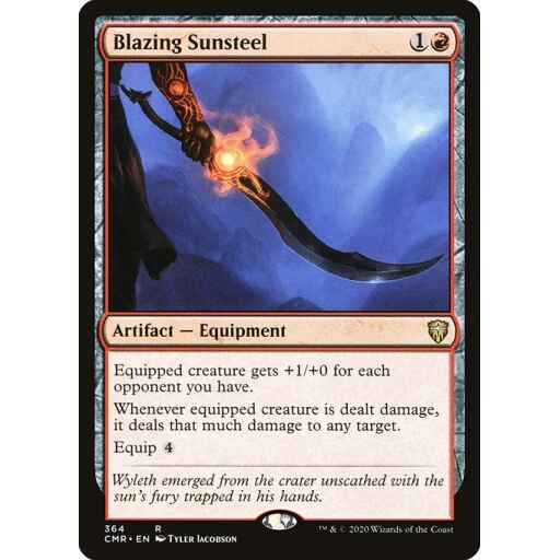 Commander Legends - 364 - Blazing Sunsteel - Rare - R - Non-foil