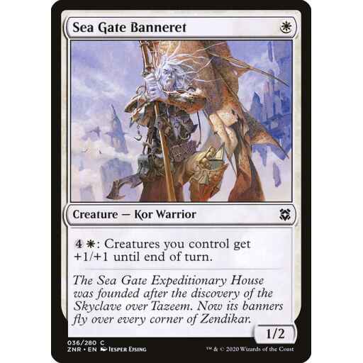 Zendikar Rising - 36 - Sea Gate Banneret - Common - W - Non-foil