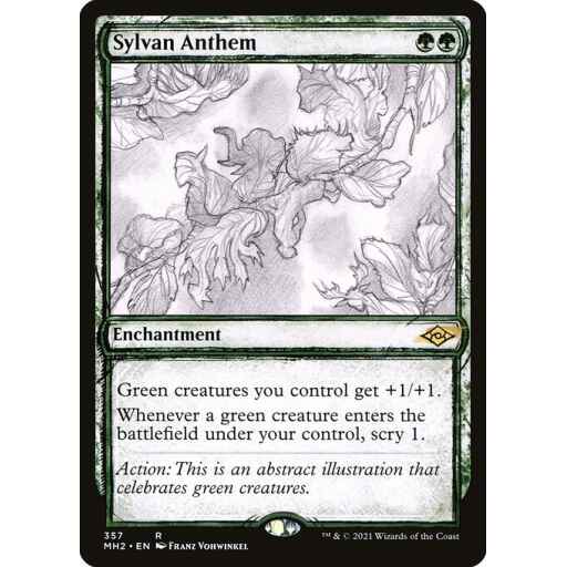 Modern Horizons 2 - 357 - Sylvan Anthem - Rare - G - Non-foil