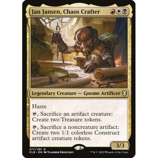 Commander Legends: Battle for Baldur's Gate - 277 - Jan Jansen, Chaos Crafter - Rare - Multi - Non-foil