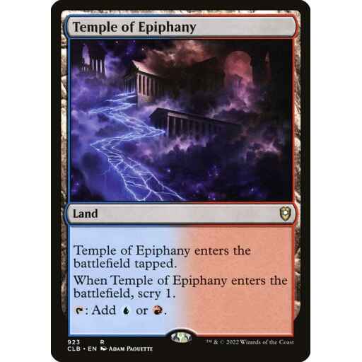 Commander Legends: Battle for Baldur's Gate - 923 - Temple of Epiphany - Rare - C - Non-foil