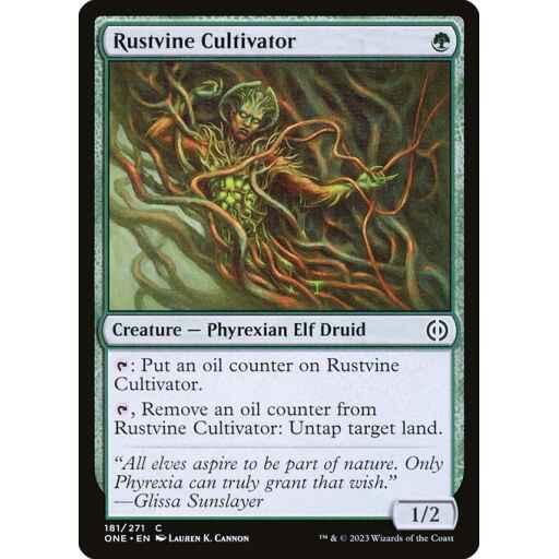 Phyrexia: All Will Be One - 181 - Rustvine Cultivator - Common - G - Non-foil