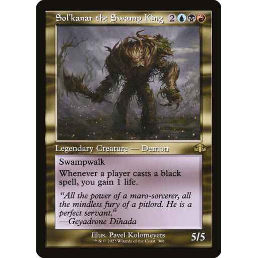 Dominaria Remastered - 368 - Sol'kanar the Swamp King - Rare - Multi - Non-foil