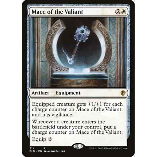Throne of Eldraine - 314 - Mace of the Valiant - Rare - W - Non-foil