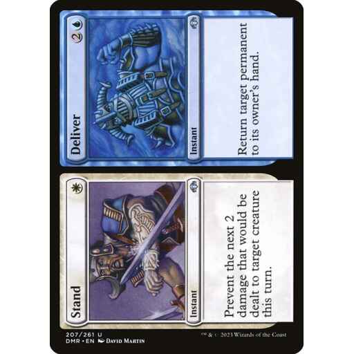 Dominaria Remastered - 207 - Stand // Deliver - Uncommon - WU - Non-foil