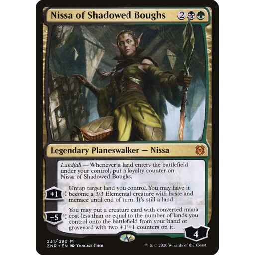 Zendikar Rising - 231 - Nissa of Shadowed Boughs - Mythic - BG - Non-foil