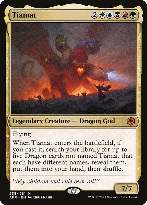 Adventures in the Forgotten Realms - 235 - Tiamat - Mythic - Multi - Non-foil