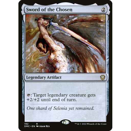 Dominaria United Commander - 192 - Sword of the Chosen - Rare - C - Non-foil