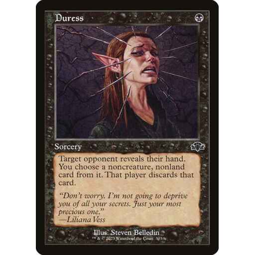 Dominaria Remastered - 303 - Duress - Common - B - Non-foil