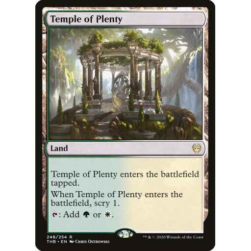 Theros Beyond Death - 248 - Temple of Plenty - Rare - C - Non-foil