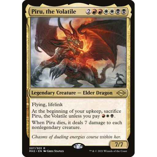 Modern Horizons 2 - 207 - Piru, the Volatile - Rare - Multi - Non-foil