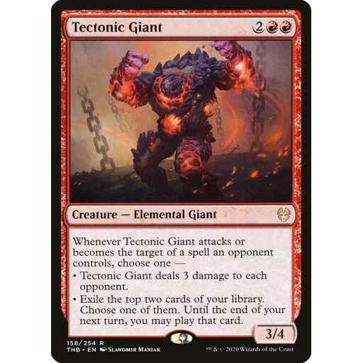 Theros Beyond Death - 158 - Tectonic Giant - Rare - R - Non-foil