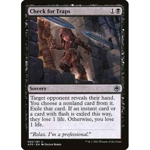 Adventures in the Forgotten Realms - 92 - Check for Traps - Uncommon - B - Non-foil