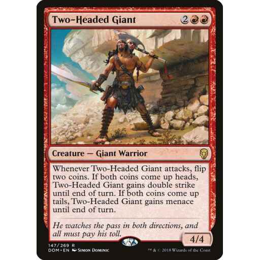 Dominaria - 147 - Two-Headed Giant - Rare - R - Non-foil