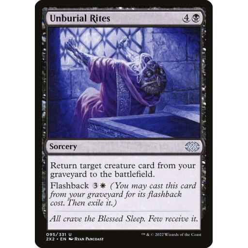 Double Masters 2022 - 95 - Unburial Rites - Uncommon - B - Non-foil