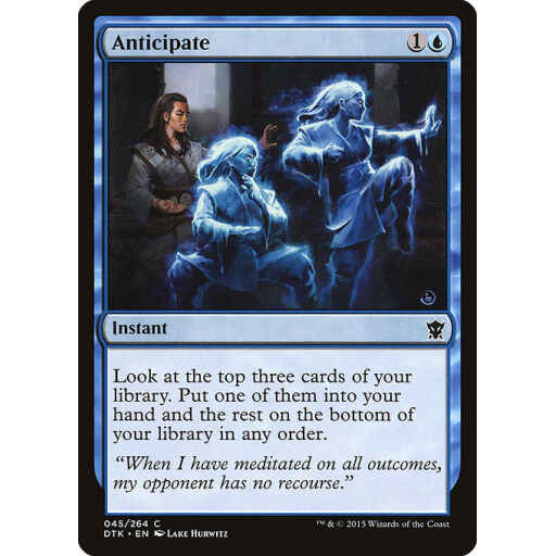Dragons of Tarkir - 45 - Anticipate - Common - U - Non-foil