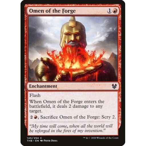 Theros Beyond Death - 145 - Omen of the Forge - Common - R - Non-foil