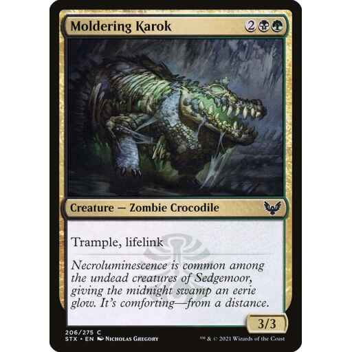 Strixhaven: School of Mages - 206 - Moldering Karok - Common - BG - Non-foil